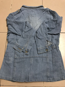 Women's <b>Denim</b> <b>Jacket</b> Light Wash Stonewashed Casual Zipper Front Regular Fit Autumn Style Solid Color Cotton Fabric - Product Image 3