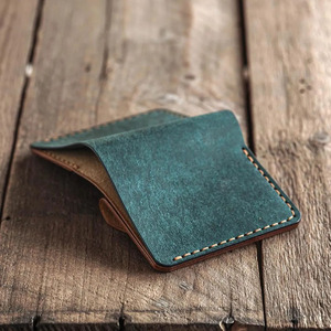Portefeuilles pour hommes en cuir de qualité supérieure, fins, à double pliage, avec protection RFID, fournisseur OEM en gros, logo personnalisé, export, portefeuilles tendance à vendre à bas prix - Product Image 4