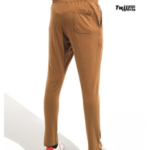 Pantalon en toile de coton biologique 100% pour homme, coupe slim classique Twill-Sports, léger, respirant, séchage rapide, extensible - Product Image 5