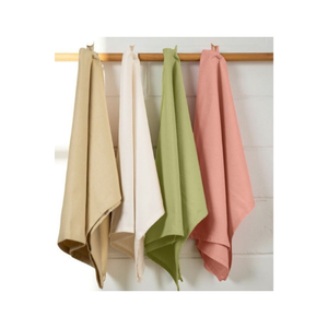 Ensemble de 5 torchons de cuisine rectangulaires en tissu éponge tricoté uni, couleur unie, vente exclusive, lavables en machine, absorbants, beige - Product Image 3