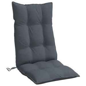 Ensemble de 4 coussins de chaise à dossier haut Anthracite, coussins et oreillers d'extérieur - Product Image 5