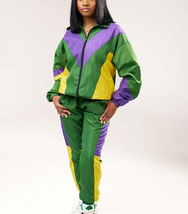 Breathable Custom Women Windbreaker Tracksuit Polyester Women's Jackets Windproof Windbreaker <b>Set</b> - Product Image 6