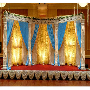 เวทีงานแต่งงานดีไซน์ไฟเบอร์คริสตัล  แท่นไฟเบอร์คริสตัลงานแต่งงานรุ่นล่าสุด  แท่นรับแขกใหม่  เวทีงานแต่งงานสุดอลังการ  สหรัฐอเมริกา - Product Image 1