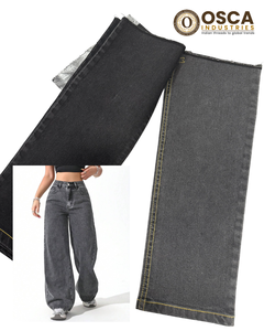 Tela vaquera selvedge de 12.5 oz de alta densidad, ligeramente elástica, resistente al encogimiento, de alta calidad, azul oscuro, tejido de sarga para jeans. - Product Image 6