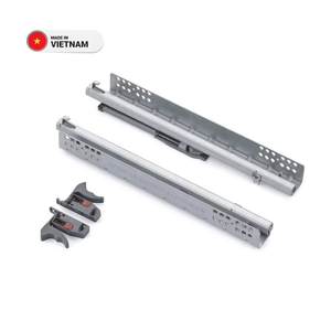 Correderas Inferiores Ajustables de Cierre Suave, Correderas de Cajón de Metal de Extensión Completa de Alta Resistencia - Product Image 1