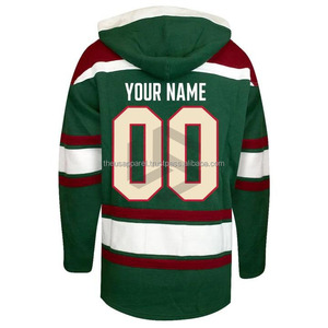 Sudadera con Capucha Unisex para Hombre, Cómoda, para Todas las Temporadas, Diseño Personalizado OEM, Nombre del Equipo de Hockey sobre Hielo, Moderna, de Manga Corta - Product Image 4