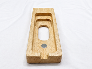 Support de télécommande Apple TV en bois personnalisé, magnétique, en noyer, organisateur de télécommande, support en bois fait main - Product Image 5
