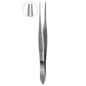 Juego de instrumentos quirúrgicos oftálmicos Bonaccolto al por mayor, con mandíbula longitudinal manual dentada y punta cruzada dentada para conjuntiva - Product Image 1