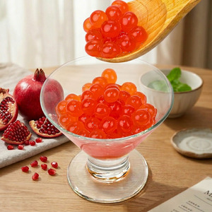 Perles de jus éclatantes de grenade de qualité supérieure, 3,4 kg, saveur sucrée et acidulée, pour garniture de yaourts glacés et desserts - Product Image 1