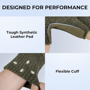 Gants de pêche sans doigts en polyester de haute qualité, avec sangle de poignet réglable, antidérapants, entièrement personnalisables, unisexes, toutes saisons, gants chauds - Product Image 5