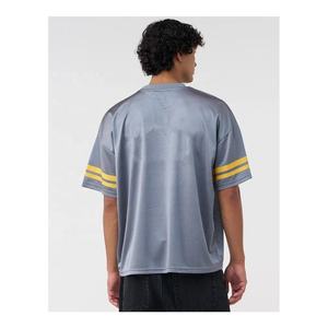 Maillot de football américain personnalisé pour hommes, coupe régulière, respirant, séchage rapide, polyester, col en V, entraînement estival, vente en gros OEM - Product Image 2