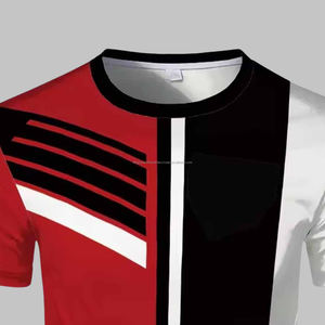 เสื้อยืดแขนสั้นพิมพ์ลายผ้าไหมผ้าฝ้าย100% พิมพ์สกรีนพิมพ์ลายถักไซส์ใหญ่พิเศษระเหิดได้ตามต้องการ - Product Image 2