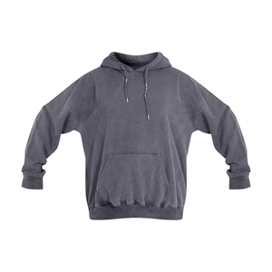 Proveedor de excesos de Bangladesh, jersey de lana de algodón Terry en blanco, sudadera de gran tamaño con bolsillo y capucha, sudaderas con logotipo personalizado para mujer - Product Image 2