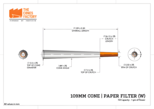 Conos Pre-Enrollados de Papel de Cáñamo Marrón de 109 mm, Tamaño King, Hechos a Mano, Impresión a Cuatro Colores, Calidad Premium, Paquete a Granel de 1g, 800 Conos Directo de Fábrica - Product Image 4