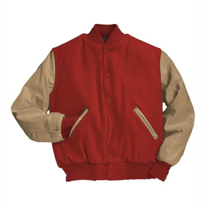 แจ็คเก็ตวาร์ซิตี้สำหรับผู้ชาย แบบกำหนดโลโก้เอง ดีไซน์ใหม่-แจ็คเก็ตแคนวาสเรียบแบบ Letterman สำหรับผู้ชาย ติดตั้งอักษรด้านหน้า-ขายส่ง - Product Image 4