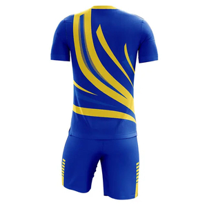 Maillot de football Elite Blackout avec imprimé graphique ligne dorée, kit de qualité professionnelle, entraînement d'équipe, unisexe, manches courtes, polyester respirant - Product Image 3