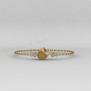 Base de bracelet en argent 925 de haute qualité, plaqué or 14 carats, en forme de dauphin, avec sertissage vierge pour zircon cubique, pour remplissage de résine, composants de bijoux DIY - Product Image 6