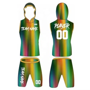 Jersey Deportivo Personalizado con Capucha, sin Mangas, Sublimado con Diseño Floral, Nombre del Equipo, Número, Nombre del Jugador, Uniforme Deportivo Unisex - Product Image 3