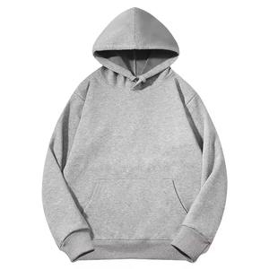 Sweat à capuche oversize épais et lourd, couleur unie, épaules tombantes, col rond en molleton, unisexe, logo personnalisé, doux, chaud et tendance - Product Image 2