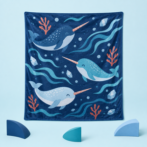 Manta Personalizada con Estampado de Suricata, Lichi, Oboe, Waterpolo, Narval, Burrito, Sublimación, Franela, Felpa, Poliéster - Product Image 1