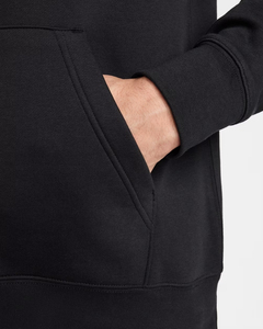 Sweat-shirt à capuche noir pour homme, coupe classique, en coton molletonné, avec poche avant, style décontracté, pour l'automne - Product Image 5
