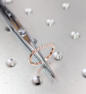 Bague en or avec diamant, plaqué or 18 carats, diamant de laboratoire taille brillant, certifié IGI, bijoux vintage pour femme, fiançailles, mariage, OEM ODM - Product Image 3