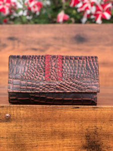 Cartera elegante de cuero genuino, cartera de mano, tarjetero múltiple, cartera de mano, Cartera de tarjeta de crédito, embrague de cuero reciclado para uso de mujer - Product Image 2