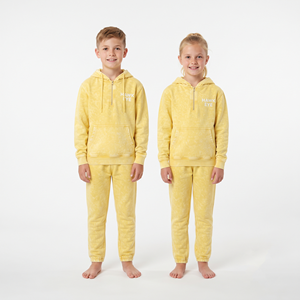 Conjunto de Sudadera con Capucha y Pantalones Deportivos para Niños, Estilo Acid Wash, con Media Cremallera, de Algodón, Personalizado, Informal, Unisex, Tendencia 2026 - Product Image 1