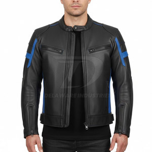 Blouson de moto pour homme avec coutures renforcées, fermeture éclair sécurisée et design confortable pour la conduite - Product Image 3