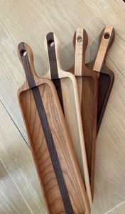 Rustic Made Wooden Rectangle Chopping Block 1.5 Cm Thickness Anti Slip Natural Finish Single Piece Package Kitchen Cutting <b>Board</b> - Product Image 3