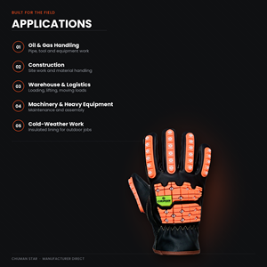 Guantes de Trabajo Texturizados con Protección Antideslizante en la Muñeca, para Jardín y Uso General - Product Image 6