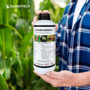 Engrais Biologique Liquide QarboGreen à Haute Efficacité, Pureté 99%, Concentré, Stimulant de Croissance pour l'Agriculture à Grande Échelle - Product Image 1