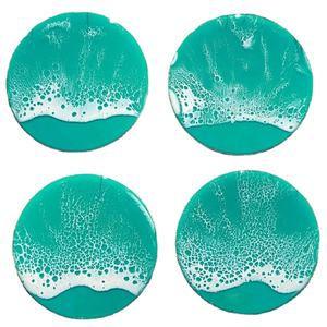 Posavasos de té de mármol con diseño americano, artesanías de la mejor calidad, fabricante de posavasos de piedra de ágata de India - Product Image 1