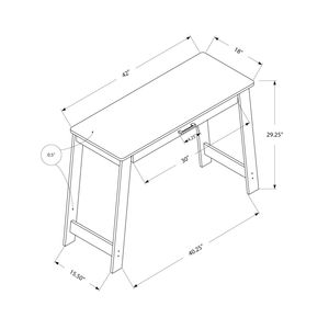 Contemporary Modern Home Office <b>Computer</b> Desk with <b>Storage</b> Drawers Brown Laminate <b>for</b> Laptop Work - Product Image 5