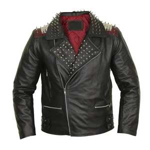 Fabricantes Profesionales de Chaquetas de Cuero Hechas a Medida para Mujer, Nueva Moda 2026, Chaqueta de Cuero Genuino con Tachuelas para Dama - Product Image 1