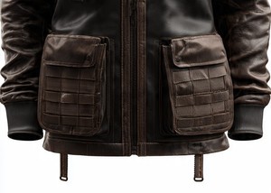 TACTICAL LEATHER <b>JACKET</b> FOR MEN - Product Image 4