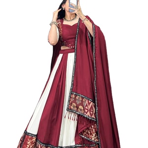 Nouveau dernier rayonne pur imprimé avec papier miroir travail Lehenga Choli fête porter - Product Image 1
