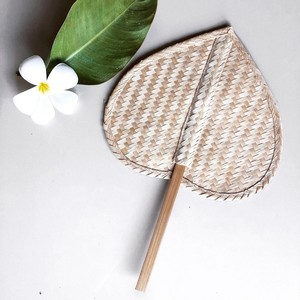 Abanicos de bambú estilo bohemio con forma de melocotón, abanicos de hoja de palma de alta calidad, abanicos de mano, cantidad al por mayor, precio económico - Product Image 6