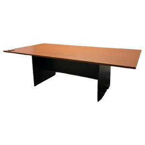 Modern <b>Extendable</b> Rectangle Conference <b>Table</b> Wood Veneer Office Furniture Commercial Use Stable Design Wood <b>Legs</b> Seating - Product Image 2
