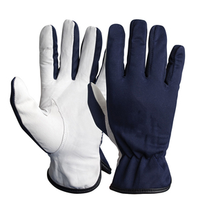 Gants de travail en cuir pleine fleur pour camionneur, en cuir de vachette, jaunes, gants de sécurité en cuir - Product Image 4