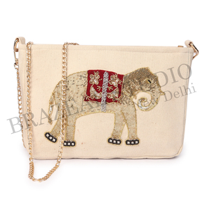 New Arrival BRAZEAL STUDIO Velvet Fashion Designer Women Single Beaded Geometric Pattern Shoulder Clutch Purse Cover Daily Life - Product Image 2