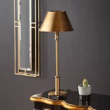 Metal Table Lamp Decorative Floor Lamp Classic Brass Finish <b>Socket</b> <b>Light</b> for Living Room Bedroom - Product Image 3