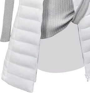 Gilet matelassé léger et isolant pour femme, fabricant OEM, logo personnalisé, veste sans manches matelassée pour femme, vente en gros - Product Image 5