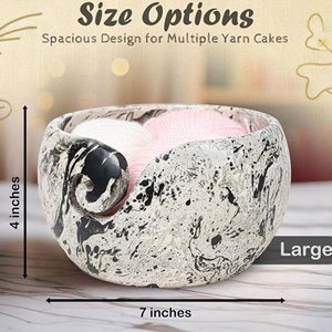 Eco-Friendly Wooden Yarn Bowl for Crochet and Knitting Projects Large Capacity Wooden Yarn Bowl Yarn Organizer for Crafters - Product Image 4