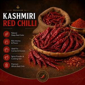 Chile Rojo Cachemirí Premium |   Especias Secas Suaves para Curry, Colorante y Condimento |   Suministro a Granel de Vainas Naturales de la India de Calidad de Exportación - Product Image 6