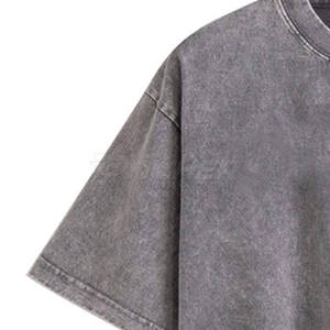 Camiseta de Estilo Clásico con Lavado Ácido para Hombre, Tela de Algodón Suave, Corte Relajado, Estilo Casual y Urbano - Product Image 4