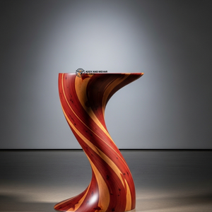 เก้าอี้ไม้ตกแต่งสไตล์โมเดิร์นระดับพรีเมียม – โต๊ะข้างทรงประติมากรรมสุดพิเศษสำหรับตกแต่งบ้านและโรงแรม - Product Image 5