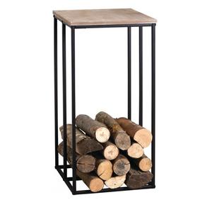 Soporte para leña de hierro resistente, hecho a mano, para chimenea, para almacenamiento de leña en exteriores, tamaño y forma personalizables, ¡en oferta! - Product Image 3