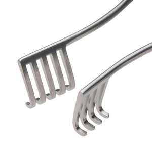 Dispositivos médicos: Retractores autoestables de acero inoxidable, afilados y de punta roma, de 5 cm, con 2x3 puntas, tipo Travers - Product Image 2