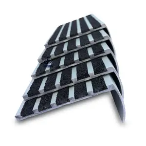 Abrasive Nonslip Safety Aluminum Anti-slip Stair Nosing For Timber Staircase